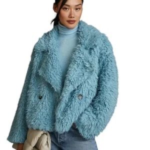 Anthropologie Faux Fur Coat